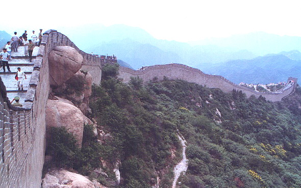 The Great Wall at Badaling, July 1999