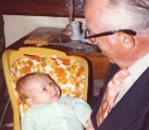With his grandpa Park - 1978