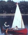 The red canoe in Minneapolis
