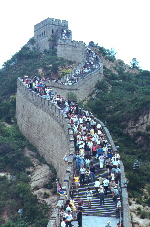 The Great Wall at Badaling, July 1999
