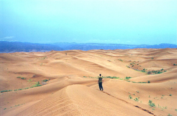 Alone in the Tenger Desert