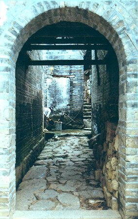 Ancient village archway
