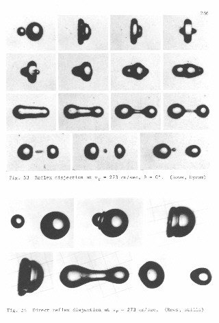 Figs. 53 and 54 - reflex disjection (2 rows at bottom are still photos)
