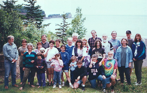 At Betty and Charlie's cottage on the Bay of Fundy