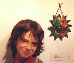 Ian at Young at Art exhibit