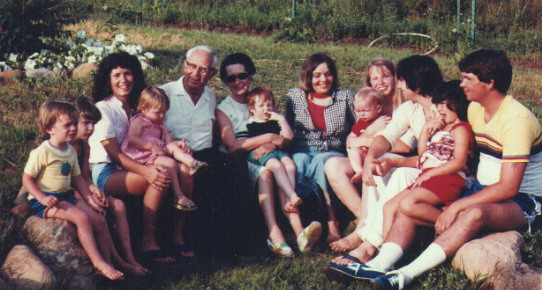 Family Reunion, Lake Wisconsin, July 1981 (Mischa far left)